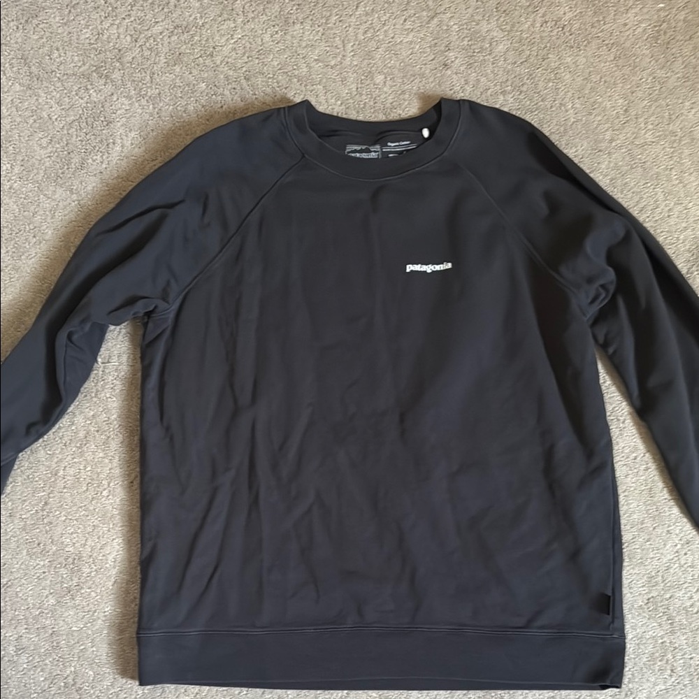 Patagonia Black Crewneck Sweater Casual Style